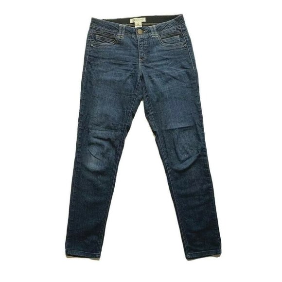 Democracy "Ab" Technology Jeans Womens 4 Skinny Stretch Elastic Waist Slimming‎ - Picture 1 of 12